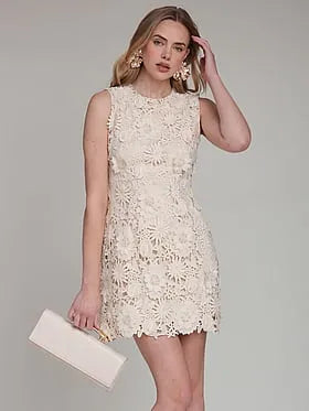 Floral Lace Mini Dress