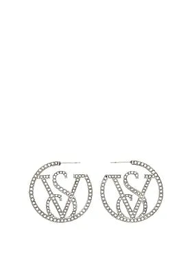 VS Monogram DiamantÃ© Hoop Earrings
