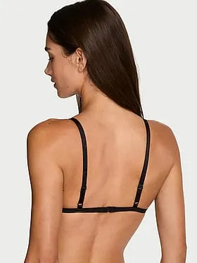 Dot Geo Lace Unlined Triangle Bralette