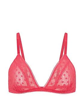 Dot Geo Lace Unlined Triangle Bralette