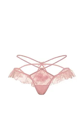 Rosette Reverie Open-Back Flutter Panty