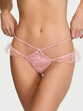 Rosette Reverie Open-Back Flutter Panty