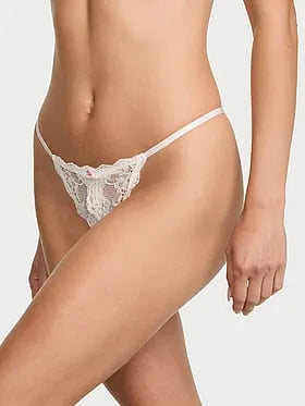 Lace Peekaboo String Thong Panty