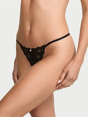 Lace Peekaboo String Thong Panty