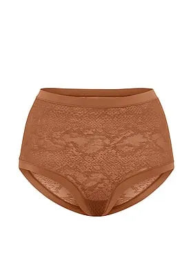 No-Show Snake Mesh Modern Brief Panty