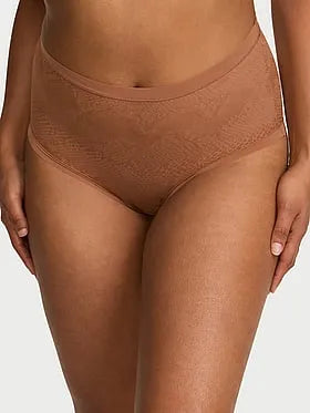 No-Show Snake Mesh Modern Brief Panty