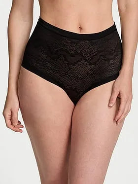 No-Show Snake Mesh Modern Brief Panty
