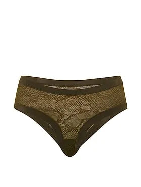 No-Show Snake Mesh Cheeky Panty