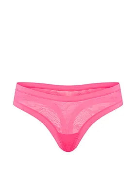 No-Show Snake Mesh Thong Panty
