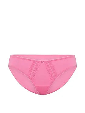 Cotton Lace-Trim Bikini Panty