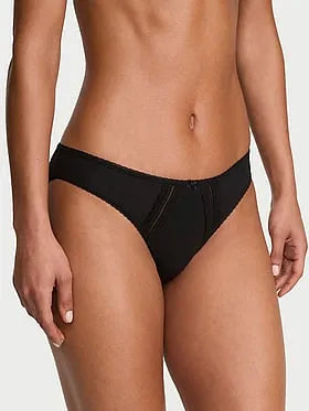 Cotton Lace-Trim Bikini Panty