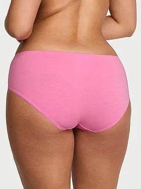 Cotton Lace-Trim Hiphugger Panty