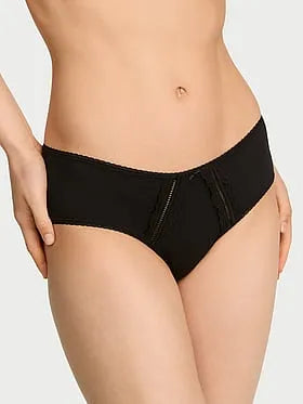 Cotton Lace-Trim Hiphugger Panty