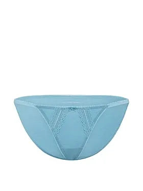 Cotton Lace-Trim String Bikini Panty