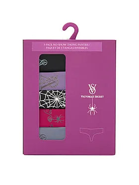 5-Pack Halloween No-Show Thong Panties