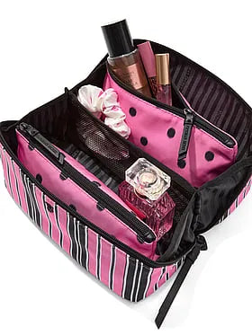 3-Piece Expandable Travel Makeup Bag