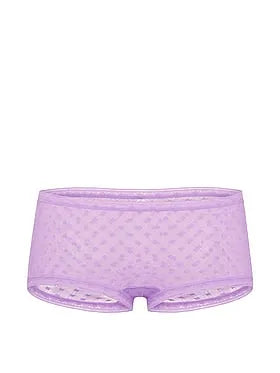 Dot Geo Lace Low-Rise Boyshort Panty