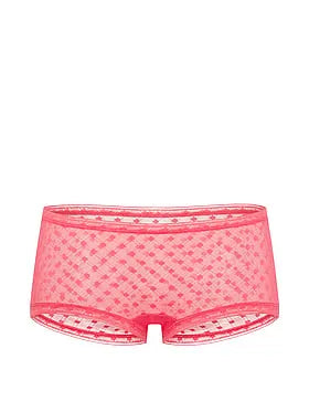 Dot Geo Lace Low-Rise Boyshort Panty