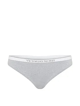 Seamless Logo Rib Thong Panty