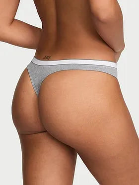 Seamless Logo Rib Thong Panty