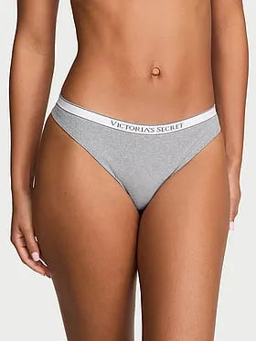 Seamless Logo Rib Thong Panty