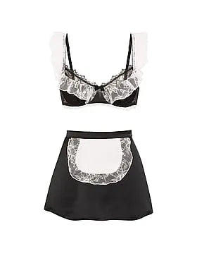 Tease French Maid 2-Piece Dress-Up Lingerie Set