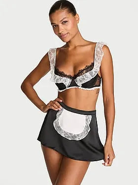 Tease French Maid 2-Piece Dress-Up Lingerie Set
