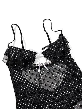 Tease Dot Ruffle Cupped Bodysuit