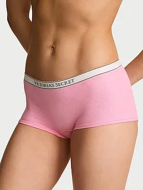 Seamless Logo Rib Boyshort Panty