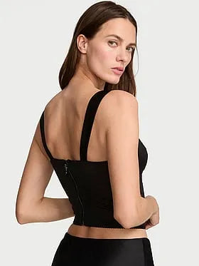 Rose Lace & Satin Bra Top