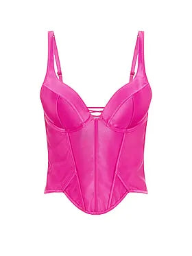 Push-Up Satin Corset Top