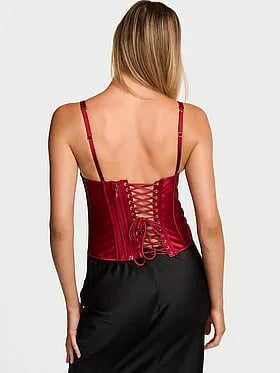 Push-Up Satin Corset Top