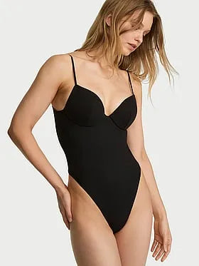 Push-Up Satin Bodysuit