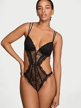 Push-Up Lace Teddy