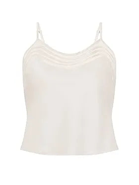 Washable Silk Sheer Stripe Cami Top