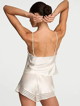 Washable Silk Sheer Stripe Cami Top