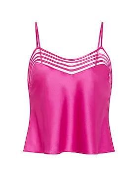 Washable Silk Sheer Stripe Cami Top