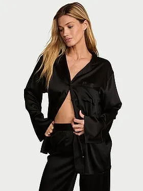 Washable Silk Sheer Stripe Open-Back Shirt