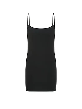 Shine Strap Push-Up Short Slip Dress