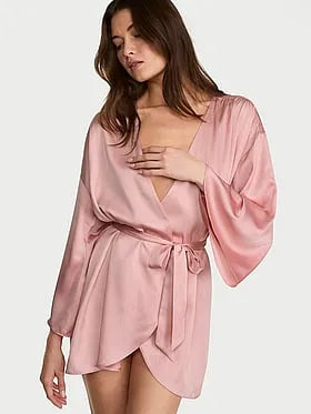 Satin Short Robe