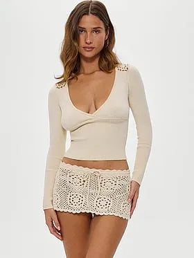 Arlo Crochet Mini Skirt