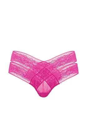 Rose Lace Strappy Cut-Out Cheeky Panty