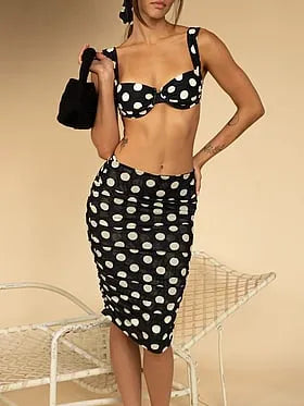 Ruched Midi Skirt