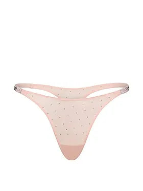 Shine Strap Dot Thong Panty
