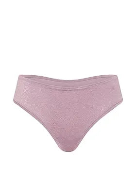 No-Show Snake Jacquard Mid-Rise Thong Panty
