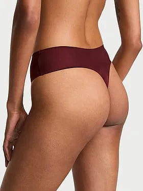 No-Show High-Shine Mid-Rise Thong Panty