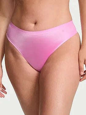 No-Show High-Shine Mid-Rise Thong Panty