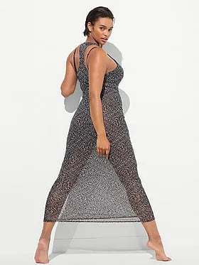 Beachwear Mesh Tank Maxi Dress