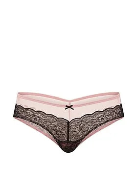 Tease Lace Mesh High-Leg Cheeky Panty