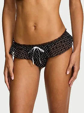 Tease Dot Ruffle Skirted Thong Panty